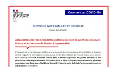 Covid-19 Actualisation guide ministériel