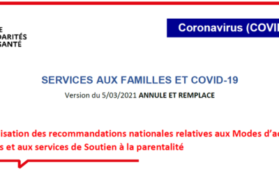 Services aux familles et COVID-19 – actualisation